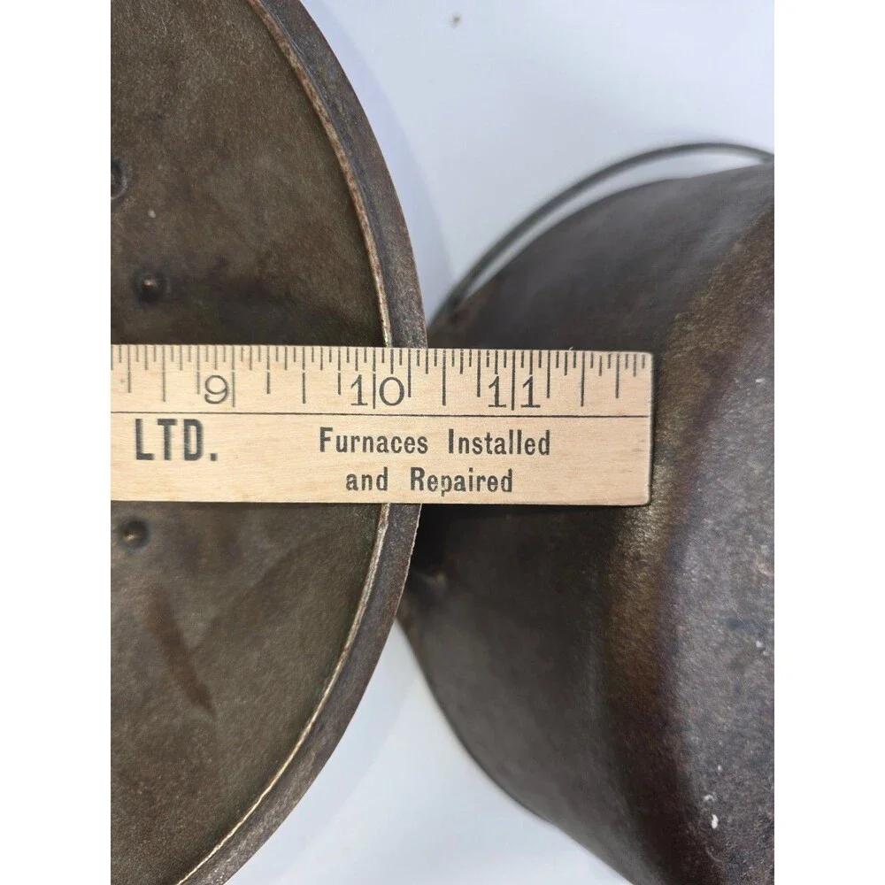 Vintage 1960s Sears #8 Cast Iron Dutch Oven Lodge Smooth Bottom Original Insert
